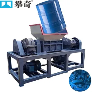 Made in China Plastic Lumps Shredder Double Shaft Plastic Crusher Machine Plastic Bucket Drum Bucket Cask Crushing thumbnail-1