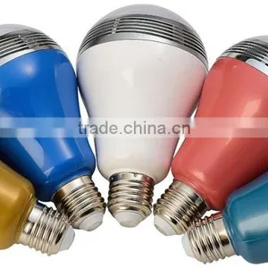 Dimmable Colorful LED Lighting Light With Smart Bluetooth Speaker thumbnail-5