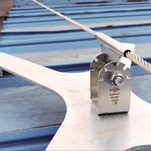 Horizontal Safety Lifeline on Metal Roof Sheet Complying With EN795 Standard thumbnail-2