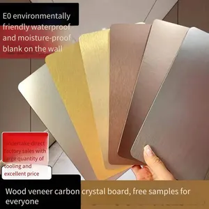 Bamboo Charcoal Wood Pet Metal High-gloss Board, Mosaic Metal Board, Solid Environmental-friendly Water Ripple Board thumbnail-1