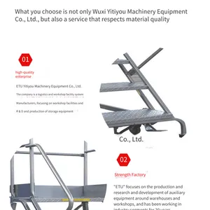 Etu | Srl Type 304 Stainless Steel Fully Demountable Elevated Platform Ladder, eu Ce, Exquisite Craftsmanship Quality thumbnail-3