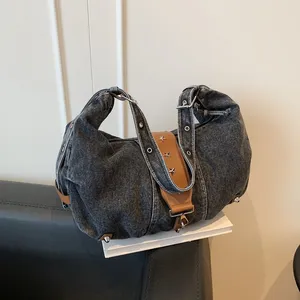 Women's Commuting Bag, Vintage Tote Bag, Large Capacity Work Tote Bag, Women's Lazy Style, Relaxed Feeling, Single Shoulder Cloth Bag thumbnail-1