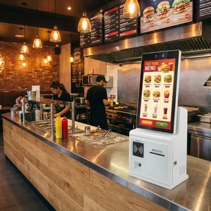 Aonpos APK27 Capacitive Touch Interactive Kiosk High Speed Payment Terminal Fast Food Self-service Terminal thumbnail-4