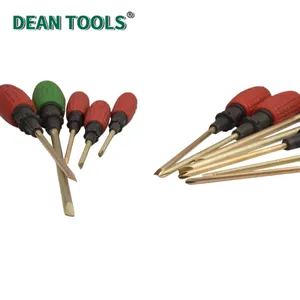 Non-Sparking Slotted Screwdriver, Safety Flat Head Screwdriver, Aluminum Bronze, Non-Sparking Screw Driver thumbnail-3