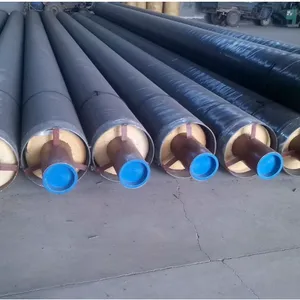 DN50‑DN1400 PU Pre‑insulated Steel Pipe HDPE Jacket Underground District Heating Thermal Insulation Pipe thumbnail-2