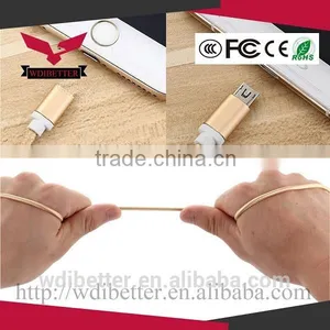 2016 New Hot Sale Braided 1M Usb Date Cable 2 In 1 Usb Cable thumbnail-2