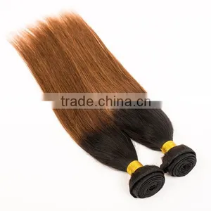 Qingdao Hot Sale Ombre Bundles 100% Remy Human Hair Extension Sew in Human Hair Weave Ombre Hair Brazilian Ombre Weave Hair thumbnail-5