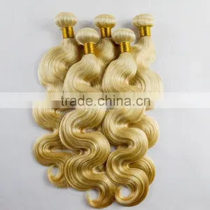European Sew in Human Hair Extensions Honey Blonde Body Wave Hair Weaving thumbnail-3