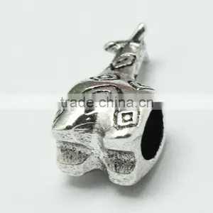 Lead Free Nickle Free Zinc Alloy Pdora Deerlet Shape Jewelry Hole Beads for Bracelets and Necklaces thumbnail-5