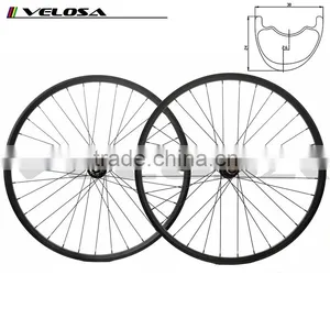 Mountain Bike Hookless XC Offset Tubeless Ready Wide 30mm Carbon Wheelset Clincher Pro 29" Mtb Carbon Asymmetrwheel thumbnail-1