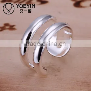 Adjustable Wholesale Fashion 925 Sterling Silver Plated Ring thumbnail-1