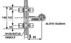 3060 Series Spider Curtain Wall Glass Fitting Spider thumbnail-2
