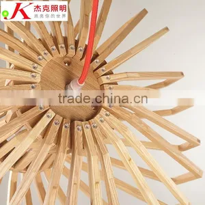Wooden LED Pendant Light JK-8005B-05 New Designer Lighting Decoration Wooden Pendant Lamp thumbnail-4