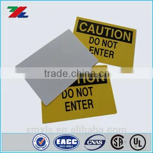 CAUTION Safety Sign Custom Printed ; Plastic / Aluminum / Adhesive Label Custom Printed Safety Signs thumbnail-2