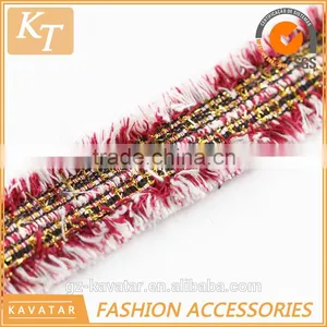 Korean Style Mix Color Fringe Trim With Cheapest Price thumbnail-2