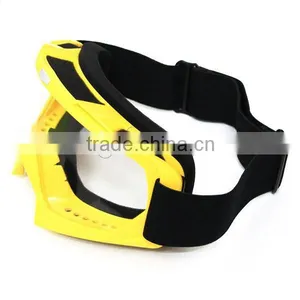 BJ-MG-001 High Quality Yellow Motocross Clear Goggle Lens thumbnail-4