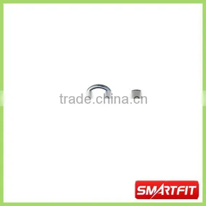 47" Regular Curl Bar W/o Thread at Both Ends Corrugated Handle Barbell Bar Fitness Equipment Accessories thumbnail-1