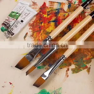 Free Sample Angular Shape Of Nylon Hair 9pcs Set Artist Brush Watercolor Brush In Stock thumbnail-3
