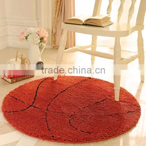 Football Rug Backetball Carpet for Kids Children's Bedroom Round Microfiber Rugs thumbnail-2