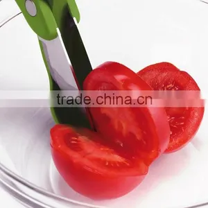 Multi Vegetable Scissors Green Color Tomato Cutter Kitchen Shears thumbnail-2
