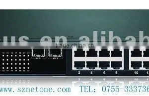 10/100/1000M 24 RJ45 Port + 2 FX(SFP) Port Fiber Ethernet Switch thumbnail-1