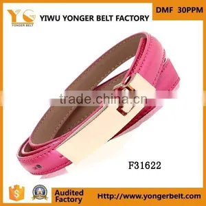 Skinny 1cm Fashion Alloy Waist Belt Wholesale Metal Women Belt thumbnail-3