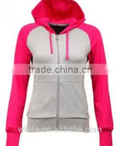 2014 Ladies Latest Dry Fit Sport Hoody Design thumbnail-1