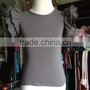 Hot Sale Classical Plain Kids Tank Tops,ruffle Kids Tank Tops,children's Tops in Stock thumbnail-2