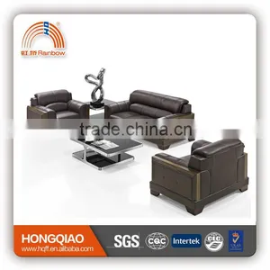 S-29 2014 Best Selling Leather Stainless Steel Frame Office Sofa thumbnail-1