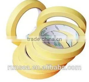 Best Sale Yellow Rubber Crepe Paper Painters Masking Tape thumbnail-1