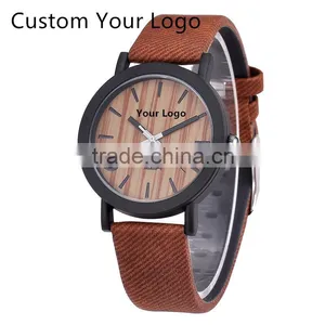 OEM ODM Order Leather Strap Customized Company Logo Fashion Man Wrist Watch Custom thumbnail-1
