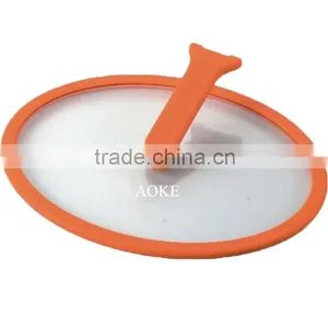 OEM Manufacturer Sell Directly Orange Silicone Adjustable Cooking Pot Lid thumbnail-1