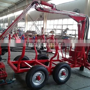 1ton 3ton Atv Log Trailer With Crane for Forestry Working thumbnail-4