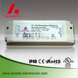 0-10v/pwm Led Driver 24v 30w Constant Voltage Led Dimmable Power Supply thumbnail-6