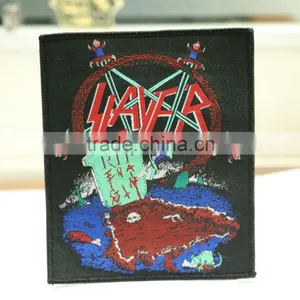 Cheapest Woven Label Patch Machine,Woven Label For Clothing,Embroidery Printed Patches thumbnail-1