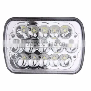 LED 5" x 7" LED Headlight Rectangular Headlamp High/Low Beam for Car off Road Vehicles Trucks Agricultural Mining Equipment thumbnail-2