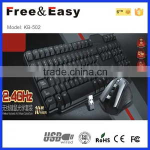 Hot Sales 2.4g Wireless Optical Mouse and Keyboard Combo thumbnail-1