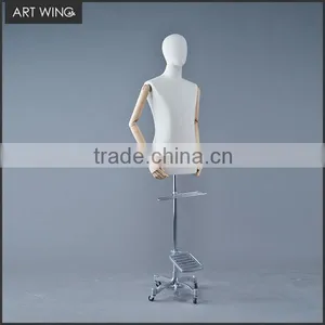 Male Mannequins Tailor Dress Form White for Pants thumbnail-1