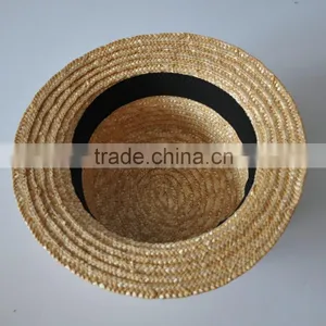 Best Selling Lace Band 100% Paper Straw Trilby Hat thumbnail-3