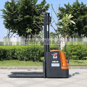 Factory Price Offer Full Electric Powered Forklift Pallet Stacker (CDD14) thumbnail-4