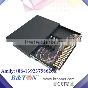 Rack Mounted FTTX 19' MPO Fiber Optic Patch Panel With 48ports MPO - SC Cassettes thumbnail-1
