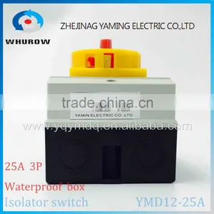 Isolator Switch YMD12-25A 690V With Protective Box Waterproof Load Break Rotary Changeover Switch Air-conditoning Pump System thumbnail-3
