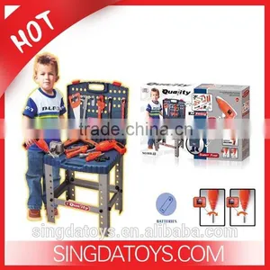 Hot Sale Plastic Kids Electric Play Tool Kit And Work Bench thumbnail-1