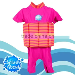 Eco Friendly Swimwear Suppliers Fancy Transparent NEOPRENE Sun-proof Made in Taiwan 1-6y Floating Suit thumbnail-1