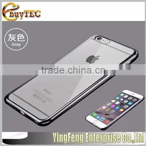Wholesale Hot Selling Mobile Phone Cover for Iphone 6,electroplated Transparent TPU Mobile Phone Cover For Iphone 6 thumbnail-6
