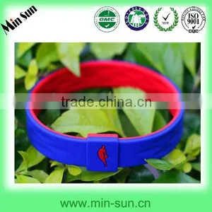 Factory Price ,Fast Shipping Custom Logo Silcone Ion Power Bracelet thumbnail-1