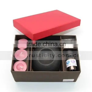 Household Ceramic Aroma oi Burner With Scented Candles thumbnail-2