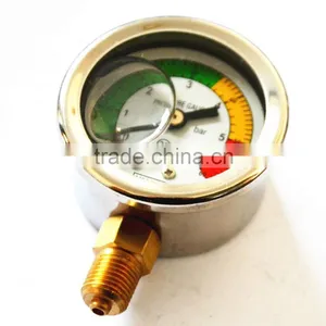 High Quality Stainless Steel Pressure Gauge Glycerin Filled Pressure Gauge Pressure Gauge With Alarm thumbnail-1