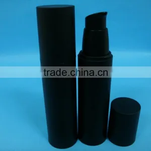 50ml Matte Black Plastic Airless Bottle, Plastic Airless Pump Bottle, thumbnail-2