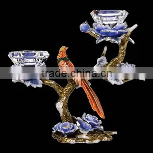2014 New Design, Crystal/Glass Candle Holder With Enamel for Newly Weds thumbnail-3